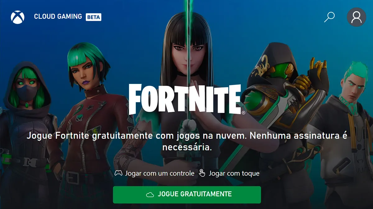 Como Jogar Fortnite na Nuvem Sem Assinatura e Criar Conta Grátis XBOX Sem  ter Console 